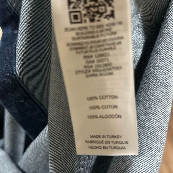 Frame denim ruched puff sleeve top Gillian S - Picture 6 of 9